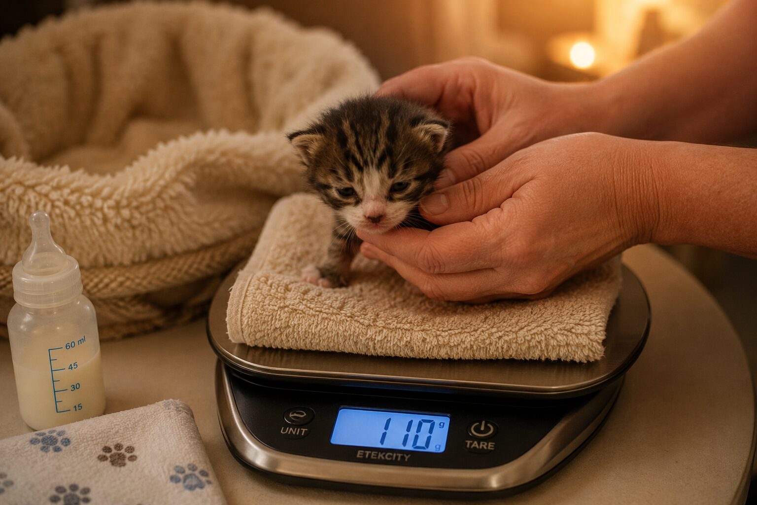 How to Track Neonatal Kitten Weight (and Why Every Gram Counts)