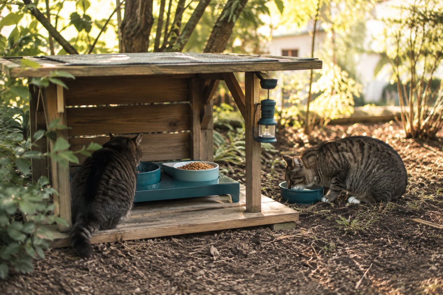 How to Set Up a Feral Cat Feeding Station
